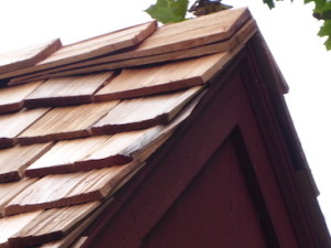 Oak Cabin Shingle Detail
