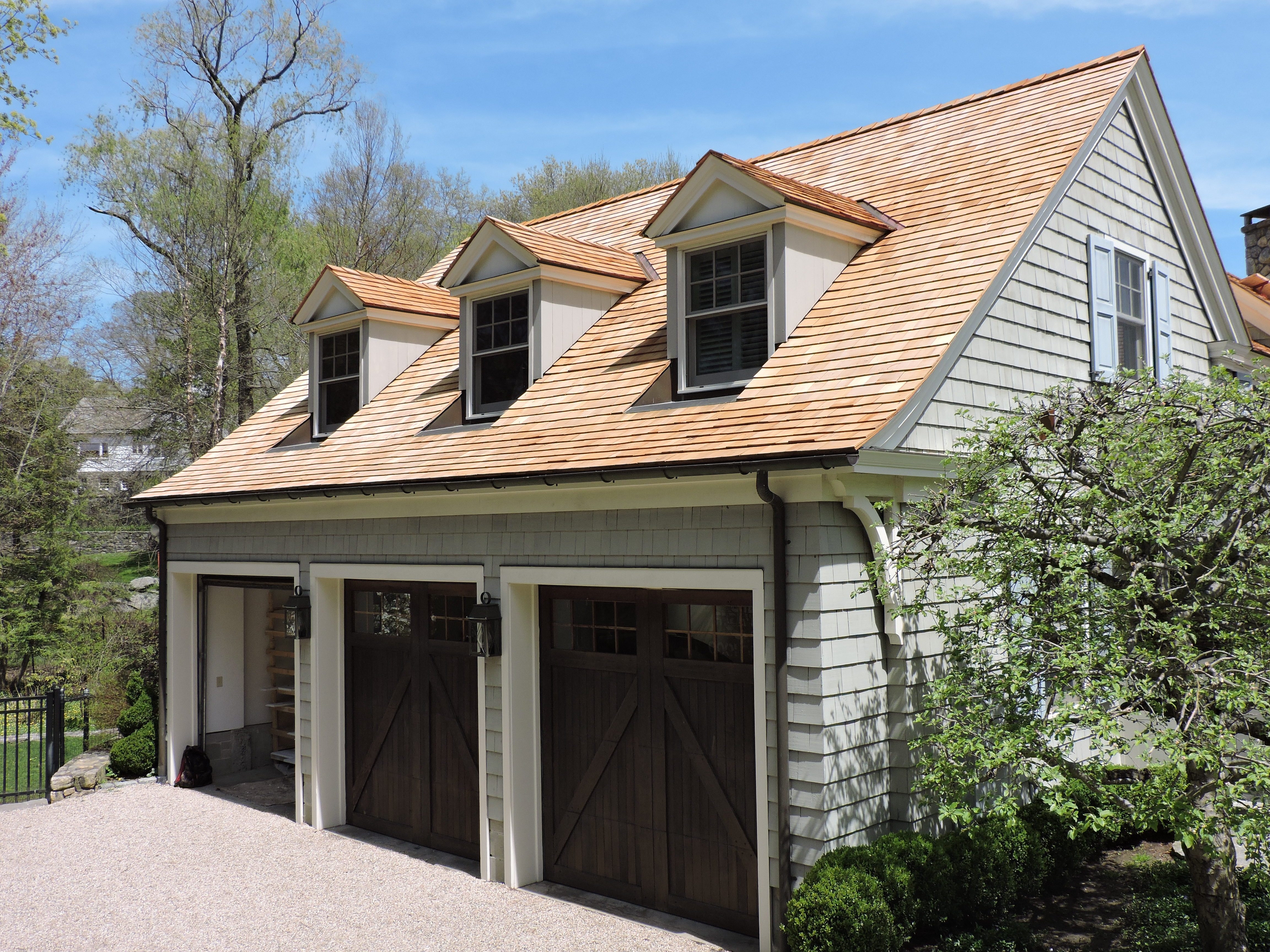 Wood Metal Roof - on Garage in Greenwich, CT