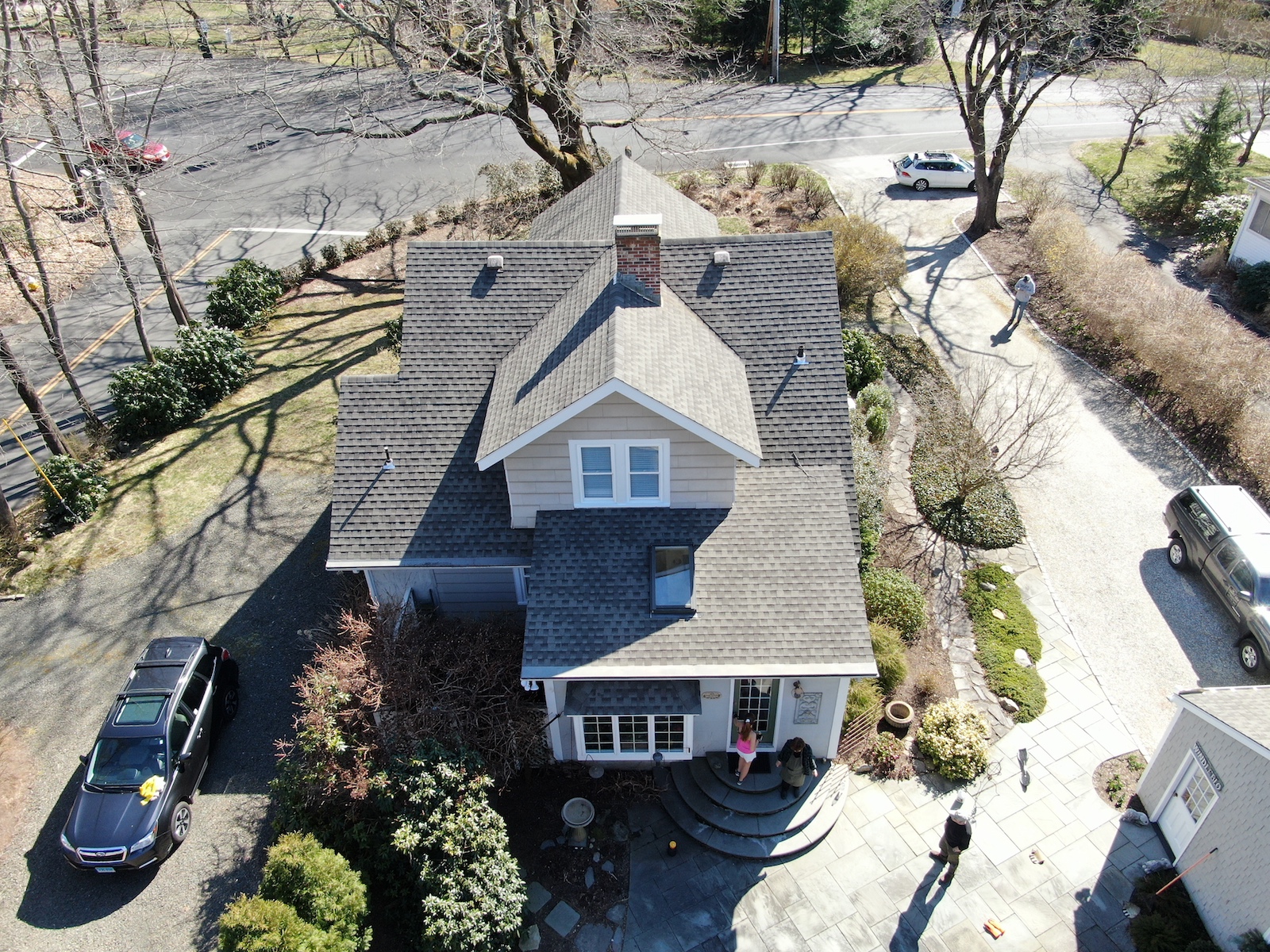 Architectural Asphalt Roof on the rear of a Madison, CT Home