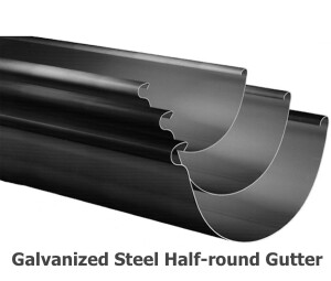 Galvanized Steel Half-round Gutter